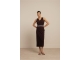 Studio Anneloes Tirza tape dress 8700 espresso