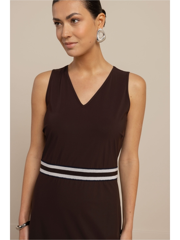 Studio Anneloes Tirza tape dress 8700 espresso