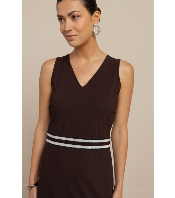 Studio Anneloes Tirza tape dress 8700 espresso