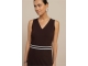 Studio Anneloes Tirza tape dress 8700 espresso