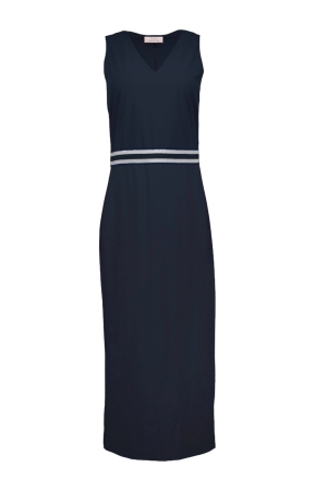 Studio Anneloes Tirza tape dress 6900 dark blue