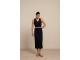 Studio Anneloes Tirza tape dress 6900 dark blue