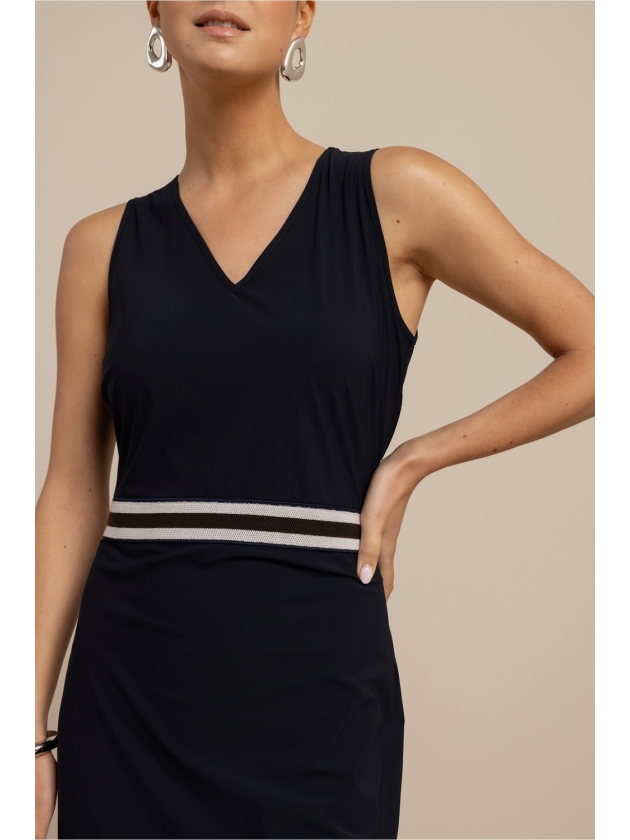 Studio Anneloes Tirza tape dress 6900 dark blue