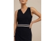 Studio Anneloes Tirza tape dress 6900 dark blue