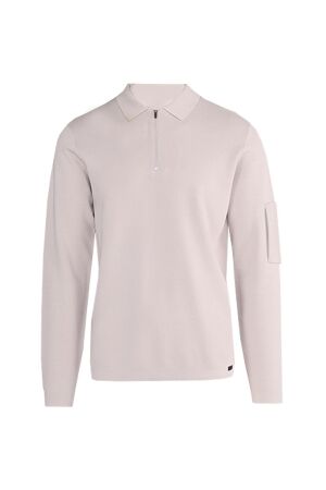 Genti Polo zip LS 148 Beige