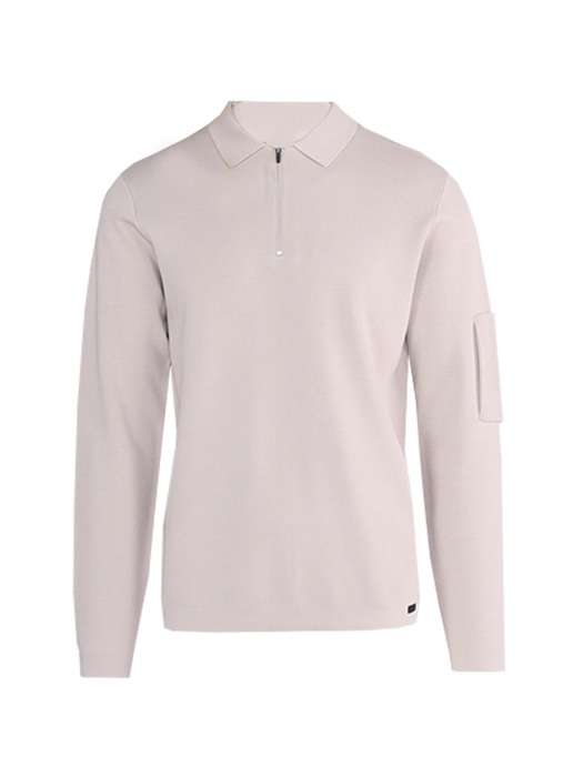 Genti Polo zip LS 148 Beige