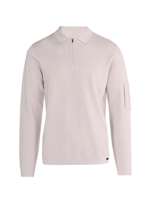 Genti Polo zip LS 148 Beige
