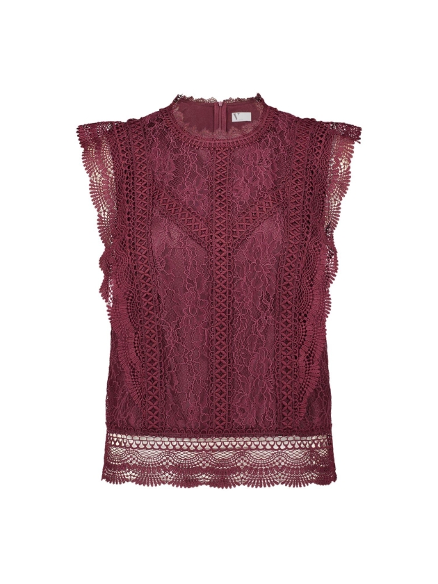 Vera Mont Bluse Lang ohne Arm 4715 Deep dahlia