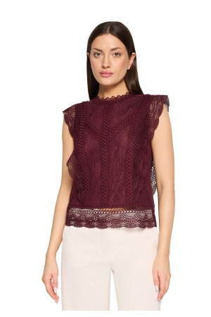 Vera Mont Bluse Lang ohne Arm 4715 Deep dahlia