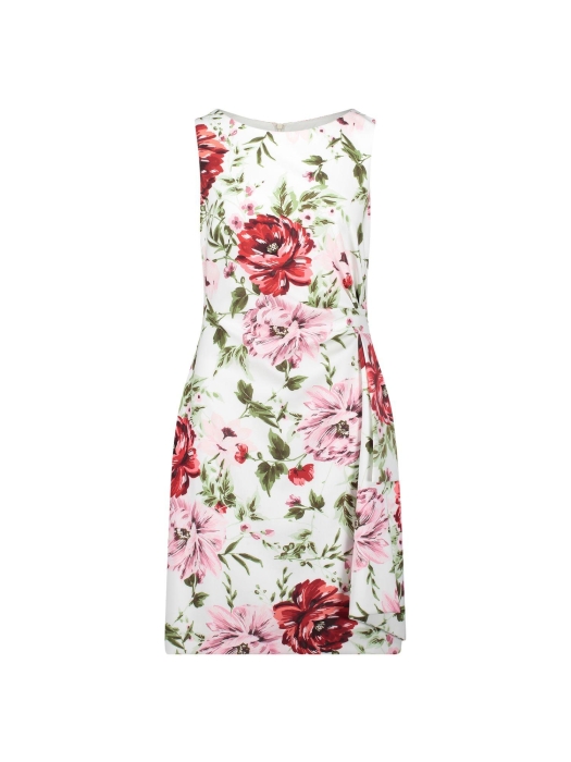 Vera Mont Kleid Kurz ohne Arm 1840 White/red