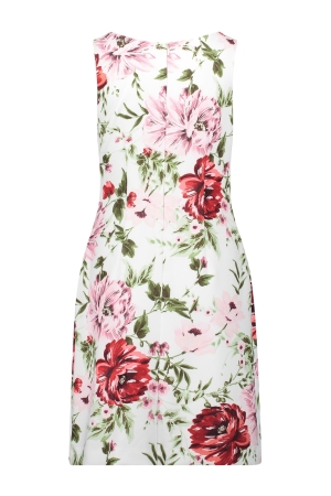 Vera Mont Kleid Kurz ohne Arm 1840 White/red