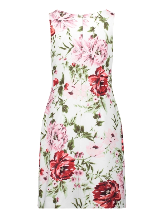 Vera Mont Kleid Kurz ohne Arm 1840 White/red