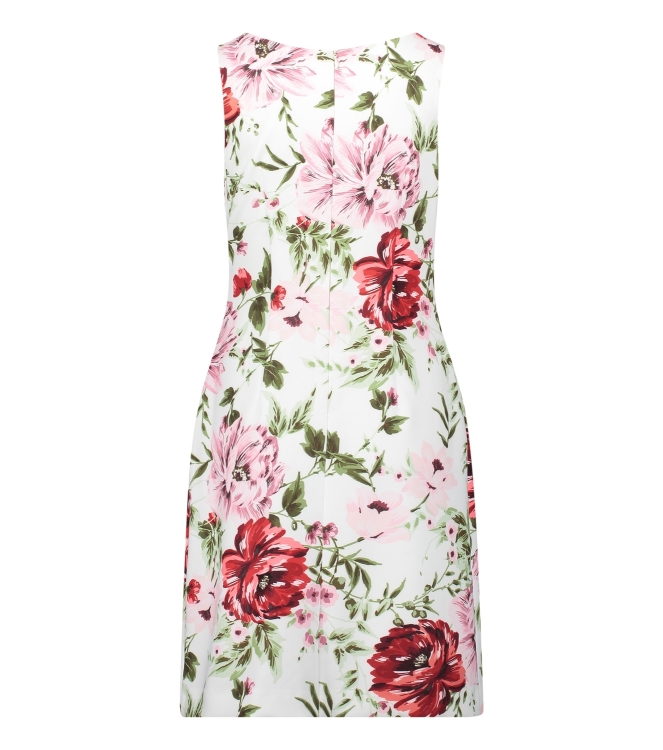 Vera Mont Kleid Kurz ohne Arm 1840 White/red