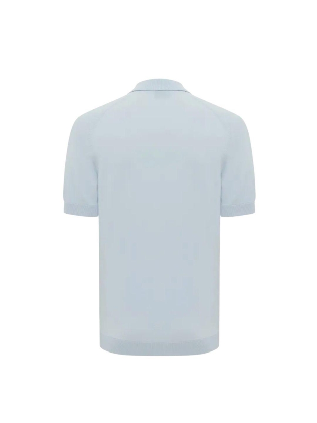 Genti Polo zip SS 118 Light blue