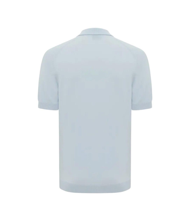 Genti Polo zip SS 118 Light blue