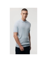 Genti Polo zip SS 118 Light blue