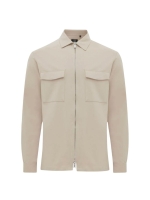Genti Oaks shirt jacket zip 046 Light brown