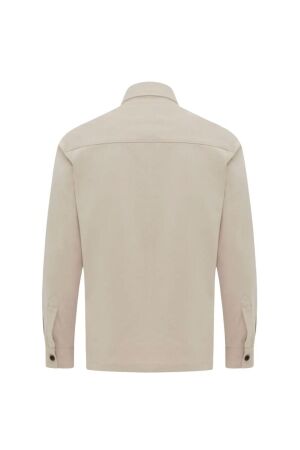 Genti Oaks shirt jacket zip 046 Light brown
