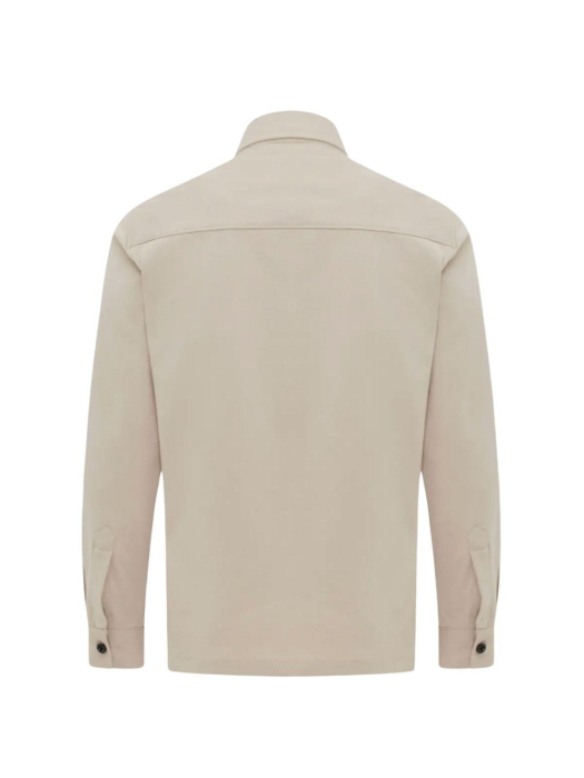 Genti Oaks shirt jacket zip 046 Light brown