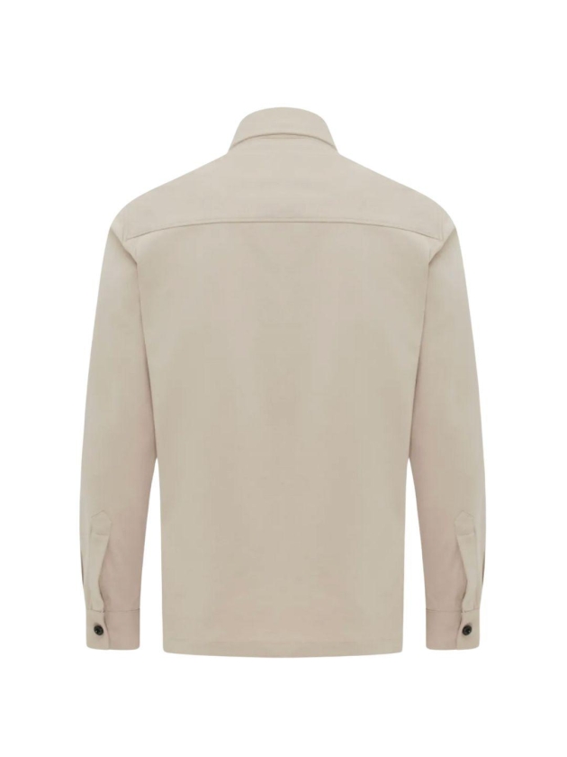Genti Oaks shirt jacket zip 046 Light brown