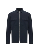 Genti Oaks shirt jacket zip 110 Navy