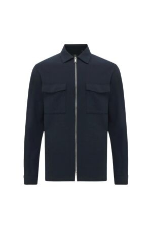 Genti Oaks shirt jacket zip 110 Navy