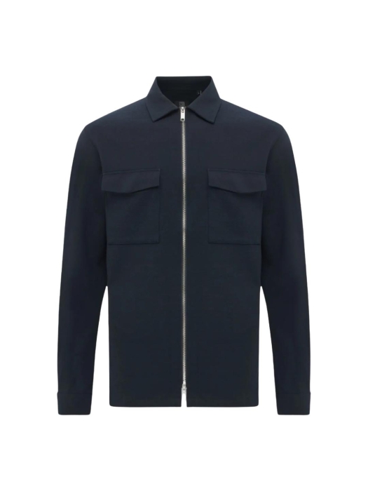 Genti Oaks shirt jacket zip 110 Navy