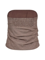 Co Couture JihoCC Stripe Tube Top Brown