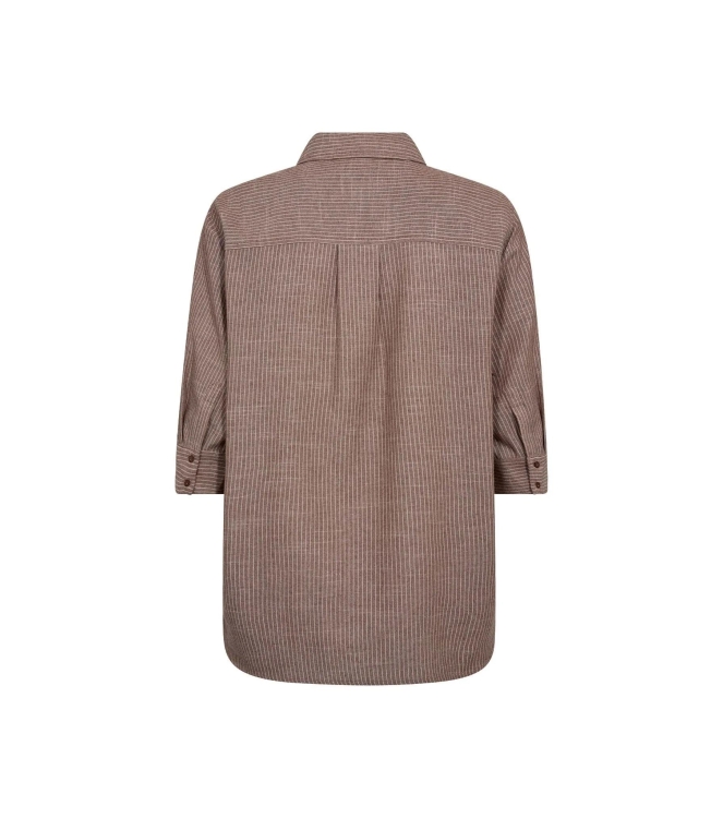 Co Couture JihoCC Stripe SS Shirt Brown