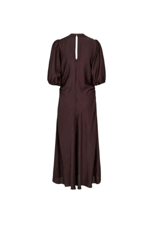 Co Couture HeraCC SS Puff Dress Dark Brown