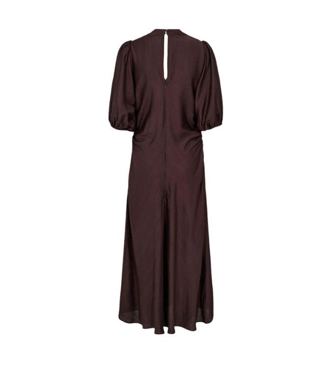 Co Couture HeraCC SS Puff Dress Dark Brown