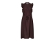 Co Couture HeraCC Frill SS V-Dress Dark Brown