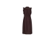 Co Couture HeraCC Frill SS V-Dress Dark Brown