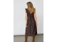 Co Couture HeraCC Frill SS V-Dress Dark Brown