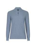 Cavallaro Levanzio Half Zip Pullover 600000 Light blue