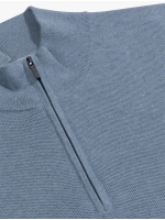 Cavallaro Levanzio Half Zip Pullover 600000 Light blue