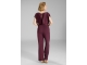 Swing Jumpsuit aus Material-Mix 612 Merlot