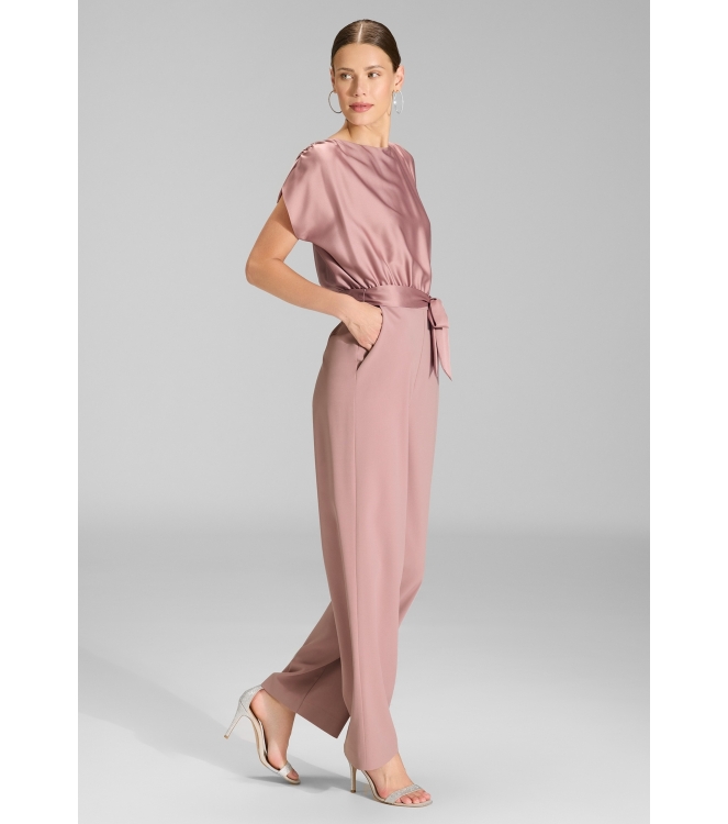Swing Jumpsuit aus Material-Mix 682 Vintage pink