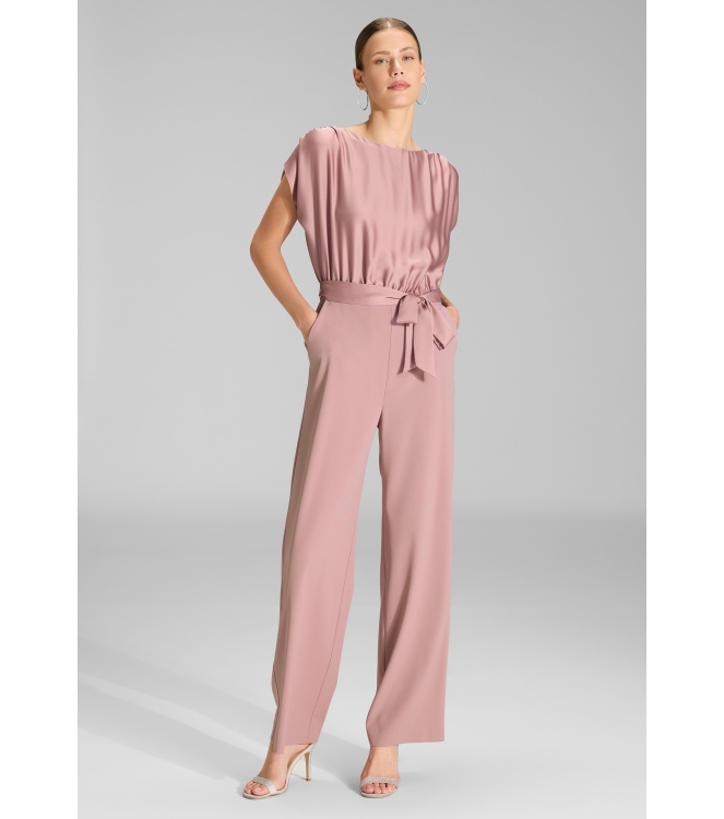 Swing Jumpsuit aus Material-Mix 682 Vintage pink