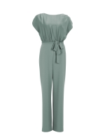 Swing Jumpsuit aus Material-Mix 583 Soft green