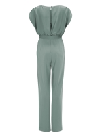 Swing Jumpsuit aus Material-Mix 583 Soft green