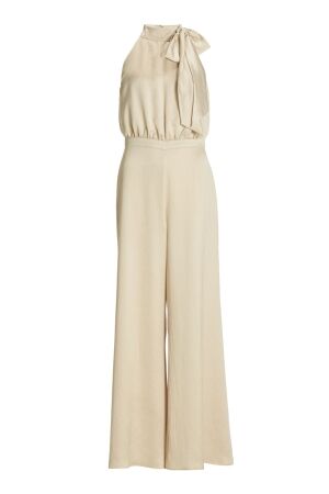 Swing Jumpsuit mit Schluppe aus geh?mmert 930 Champagne
