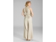 Swing Jumpsuit mit Schluppe aus geh?mmert 930 Champagne