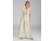 Swing Jumpsuit mit Schluppe aus geh?mmert 930 Champagne