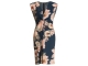 Swing Etuikleid aus floral bedrucktem Scu 3001 Navy/multi