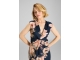 Swing Etuikleid aus floral bedrucktem Scu 3001 Navy/multi