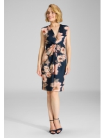 Swing Etuikleid aus floral bedrucktem Scu 3001 Navy/multi