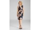 Swing Etuikleid aus floral bedrucktem Scu 3001 Navy/multi