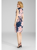 Swing Etuikleid aus floral bedrucktem Scu 3001 Navy/multi