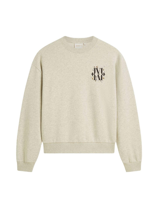 Josh V NAOMI relaxed fit sweater 796 salt melange